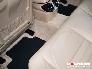Alfa Romeo Giulia Floor Mat Set - All Weather Rubber Front/ Rear 4 Piece Set - Deluxe - Q4/ AWD Model